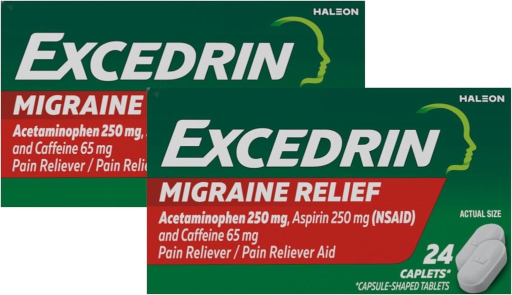 Excedrin Migraineの痛みのRelieverの小冊子24のea (2のパック)