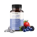 Lullaby | ジェントルキッズ ナチュラルスリープエイド | 小児科医 おすすめ | おいしいローダス メラトニン&ノンハビット 混合ベリー ケブル錠 | チャモミール付 子供のためのマグネシウム 3+