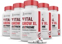 (5 Pack) Vital Grow XL Extreme Pills 1600MG Premium Formula Proprietary Blend for Men's Health 300 Capsules