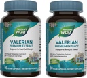 Nature's Way Valerian Premium Extract - 2カプセルごとのvalerian抽出物の220mg - サポート残りの眠り* - 非GMOプロジェクト検証 - ハーブサプリメント - グルテンフリー - 90カプセル(2パック)