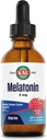 KAL Melatonin 3mg DropIns、高速演技睡眠補助金、Melatoninは、リラックスとヘルシーな睡眠サイクルサポート、ナチュラルラズベリー味、60日保証、約88のサービング、3 fl oz