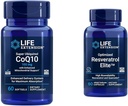 ライフエクステンションスーパーUbiquinol CoQ10 60 Softgelsと最適化されたResveratrol Elite 60ベジタリアンカプセルバンドル