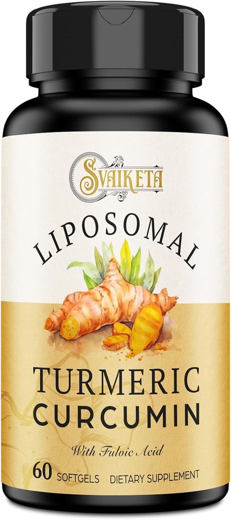 LiposomalのTurmeric Curcuminの補足2000mgの95%はPiperineの黒いペッパーのフルーツ(15mg)、60のsoftgelsが付いているクルクミノイドのエキス及び有機性根の粉を標準化しました