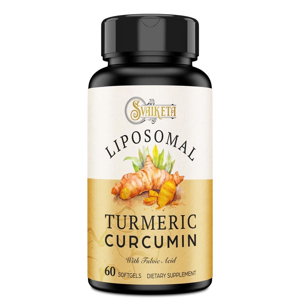 LiposomalのTurmeric Curcuminの補足2000mgの95%はPiperineの黒いペッパーのフルーツ(15mg)、60のsoftgelsが付いているクルクミノイドのエキス及び有機性根の粉を標準化しました
