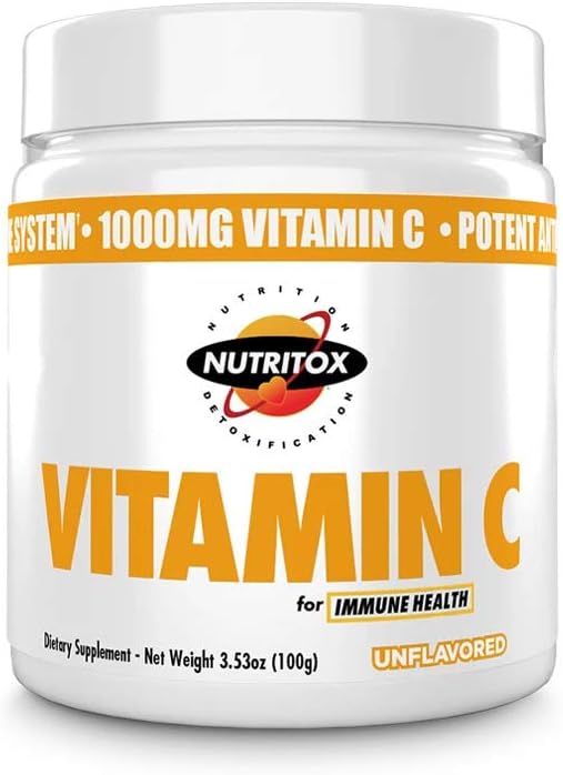 ビタミンCの粉の補足-純粋なアスコルビン酸-非GMO -不燃性の粉のビタミンC - 100のサービング
