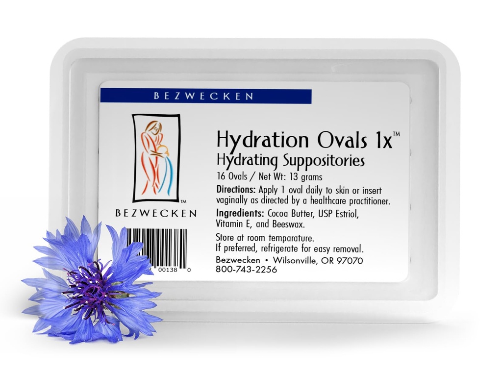 Bezwecken – Hydration Ovals 1x – 16 Ovals - Professionally Formulated to Alleviate Vaginal Dryness in Menopausal Women - Safe, Natural & Paraben Free