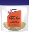 NOW Foods Supplements, Empty Gelatin Capsules, Single "0", Bovine Sourced, Filled by Weight, 1,000 Gel Capsules