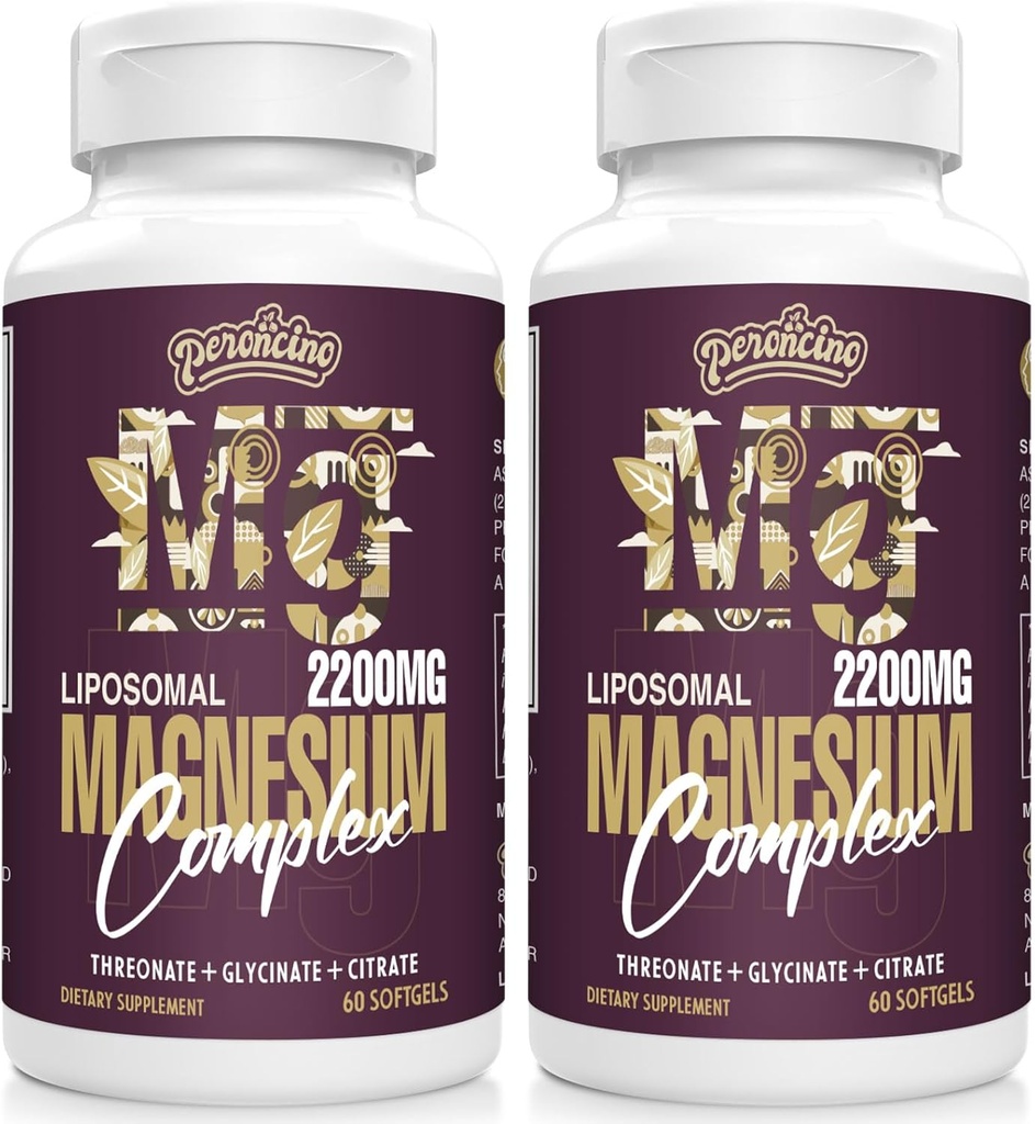 Liposomalのマグネシウムのコンプレックス2200MGのSoftgels、マグネシウムのグリクリン酸塩、マグネシウムのクエン酸塩、3 1の補足、グルテンフリー、60のSoftgels (120の計算)