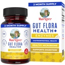 MaryRuth’s Gut Flora Health+ Enzymes | プレバイオティクス・プロバイオティクス・ダイジェスト・サポート | 胃腸の健康 | CLP 認定 | 60 カプセル | 2 ヶ月以内 供給