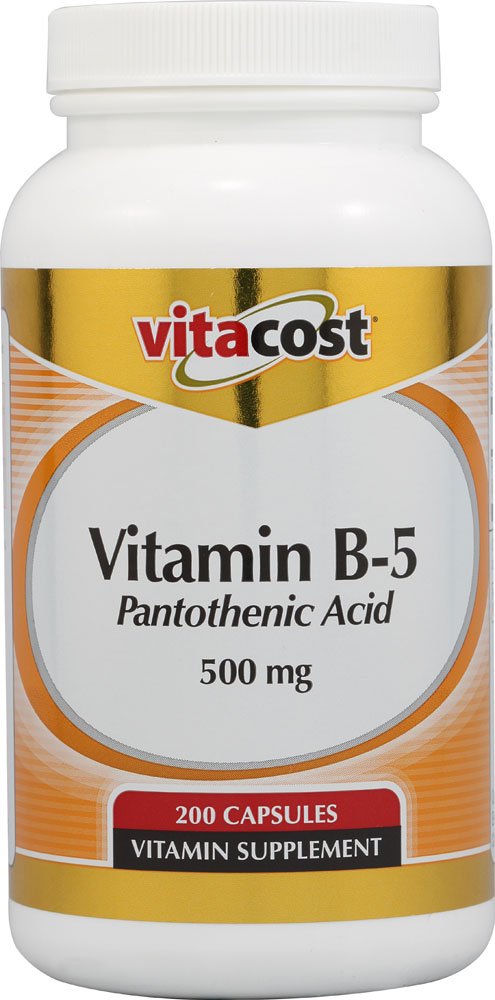 ビタミンB5パントテン酸 - 500mg - 200カプセル