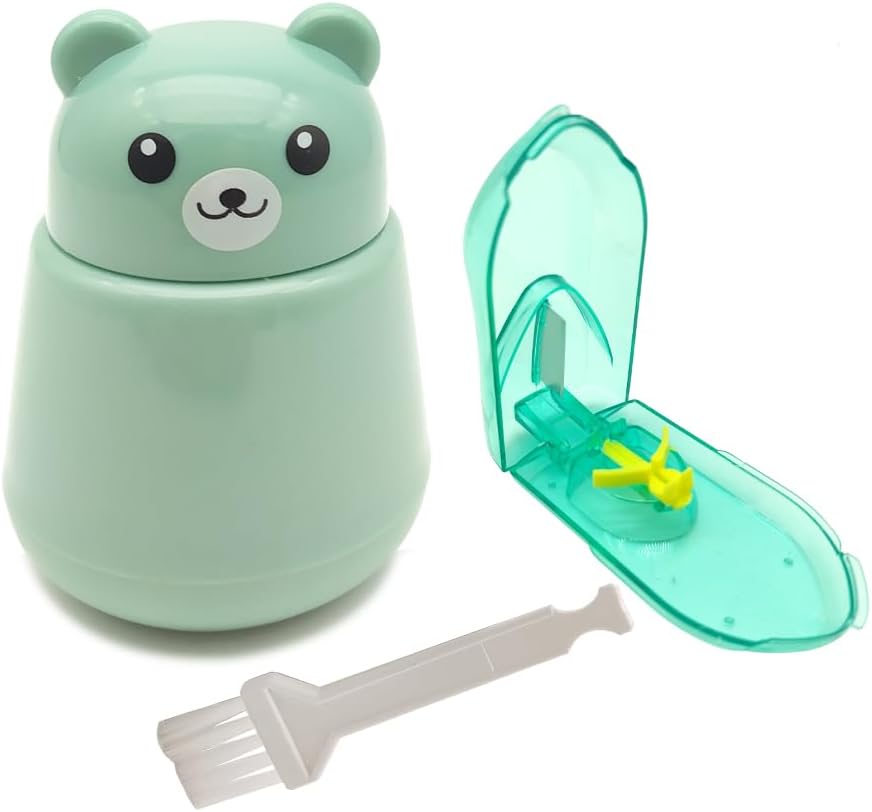 コアグ2-パックピルクラッシャーとカッターグラインダー | 難なく小粒または大粒を細かく粉砕 | 簡単洗浄 | グリーン