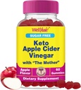 WellYeah Sugar Free Apple Cider Vinegar Gummies | 500mg | Keto ACV Gummies | Apple Cider Vinegar with Mother | ヴィーガン・非GMO | 60カウント