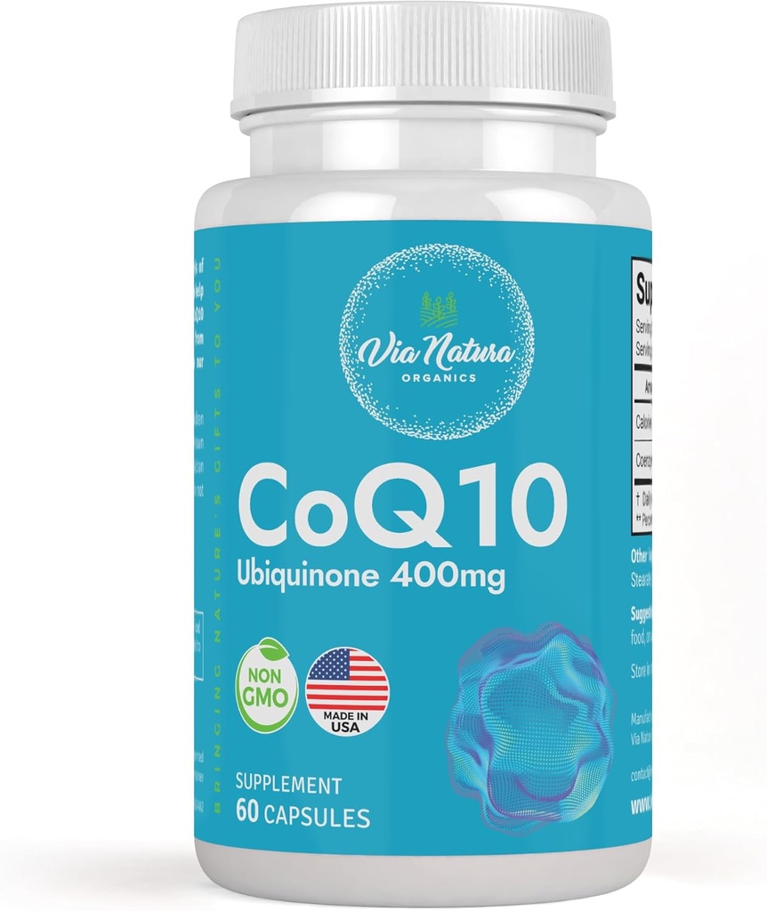 CoQ10 Ubiquinone 400mg | 補足 | 60のカプセル