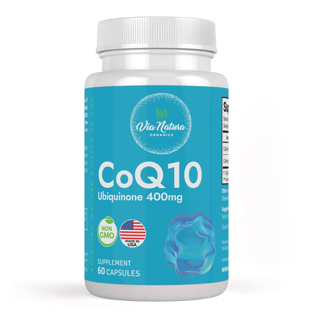 CoQ10 Ubiquinone 400mg | 補足 | 60のカプセル