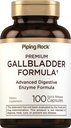 Piping Rock Gallbladder Supplement | 100 Capsules | Advanced Digestive Enzyme Complete Formula for Men & Women | Non-GMO & Gluten Free
