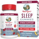 MaryRuth Organics Sleep Gummies | シュガーフリー | メラトニン | Lテアニン | レモンバームリーフ | チャモミール | ビタミンB6 | リラックス・睡眠サポート | ストレスリリーフ | ヴィーガン | グルテンフリー | 60 カウント