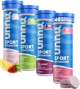 Nuunのスポーツの積極的な水和、混合された味、4つのパック(40のサービング)のための電解物のタブレット