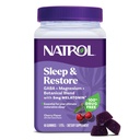 Natrol 睡眠 + マグネシウムのグリシナートのブレンドのグミを貯えて下さい メラトニン 5mg - GABA、植物のブレンド、チェリーの味、60 のグミ