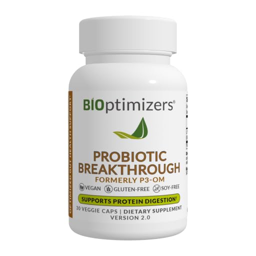 BIOptimizers Probioticブレークスルー - 乳酸菌植物OMプロバイオティクス&プレバイオティクス健康サプリメントグット、消化及び女性男性高齢者のための免疫サポートプロバイオティクス - 30ビーガンカプセル