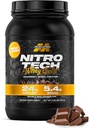 Muscletech Whey Protein Powder (Double Rich Chocolate, 2LB) - Nitro-Tech Whey Protein Isolate Smoothie Mix for Lean Muscle & Recovery - 24g of Whey Gold for Women & Men - Packaging May Vary