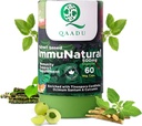 大人60のカプセルのための ImmuNatural | ナチュラル, ビーガンアーユルヴェーダ免疫ブースター | アシュワガンダ・トルシ・アムラ・ハルディ・ムレティ・ジャイロ | 用 用 用 13 年 + 500 mg