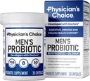 人のための医師の選択肢プロバイオティクス - 70 億 CFU - 8 の緊張 - w/Selenium & Organic Prebiotics - 消化器の健康、微生物、コロン、および免疫の健康をサポート - 上級男性のプロバイオティクス - 30ct