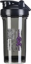 Epilepsy の Awareness アメリカの旗 18 の Ounce のシェーカーのびんの飲み物のミキサーの漏出防止のプレワークアウトの蛋白質の揺れの食事の取り替えの揺れのびん 500ML/18 Oz の黒