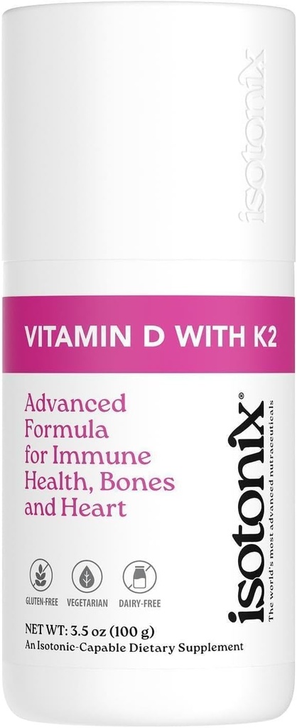 Isotonix Vitamin D with K2, Promotes Normal Bone Mineral Density, Promotes Healthy Arteries, Helps Maintain Bone Health, Supports Immune Health, Market America (30 Servings)