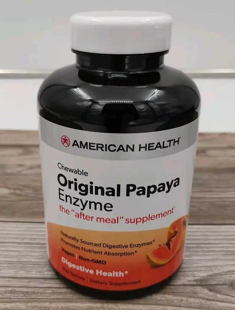 アメリカン・ヘルス・パパイヤ酵素;オリジナル、600 CT