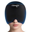 NEWGO Migraineの救助の帽子は上の適用範囲、熱および風邪療法、張力、圧力及び掛かることのための頭痛の救助の帽子が付いているアイスキャップを頭痛にします