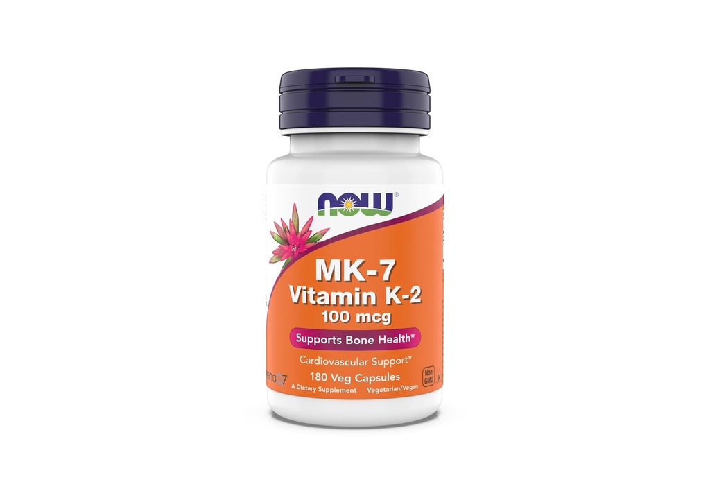 今サプリメント、MK-7ビタミンK-2 100 mcg、心血管サポート*、骨の健康をサポート*、180 ベジーカプセル