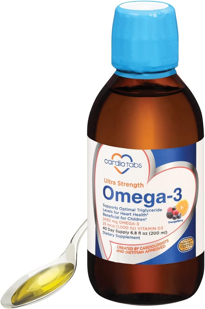 超強さの液体オメガ3 +ビタミンD3の魚油は魚油およびカルマリン、2,130mg DHAおよびEPAからの4,500mg Omega-3海洋オイル、ビタミンD3-6.8のflのozの+ 1,000のIUを補います