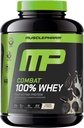 MusclePharm Combat 100%の乳清蛋白質の粉、クッキー「N」のクリーム色の味、Whey蛋白質の隔離、女性及び人のための高い蛋白質の粉、グルテンフリーの5のlbの69のサービングとの速い回復及び筋肉利益