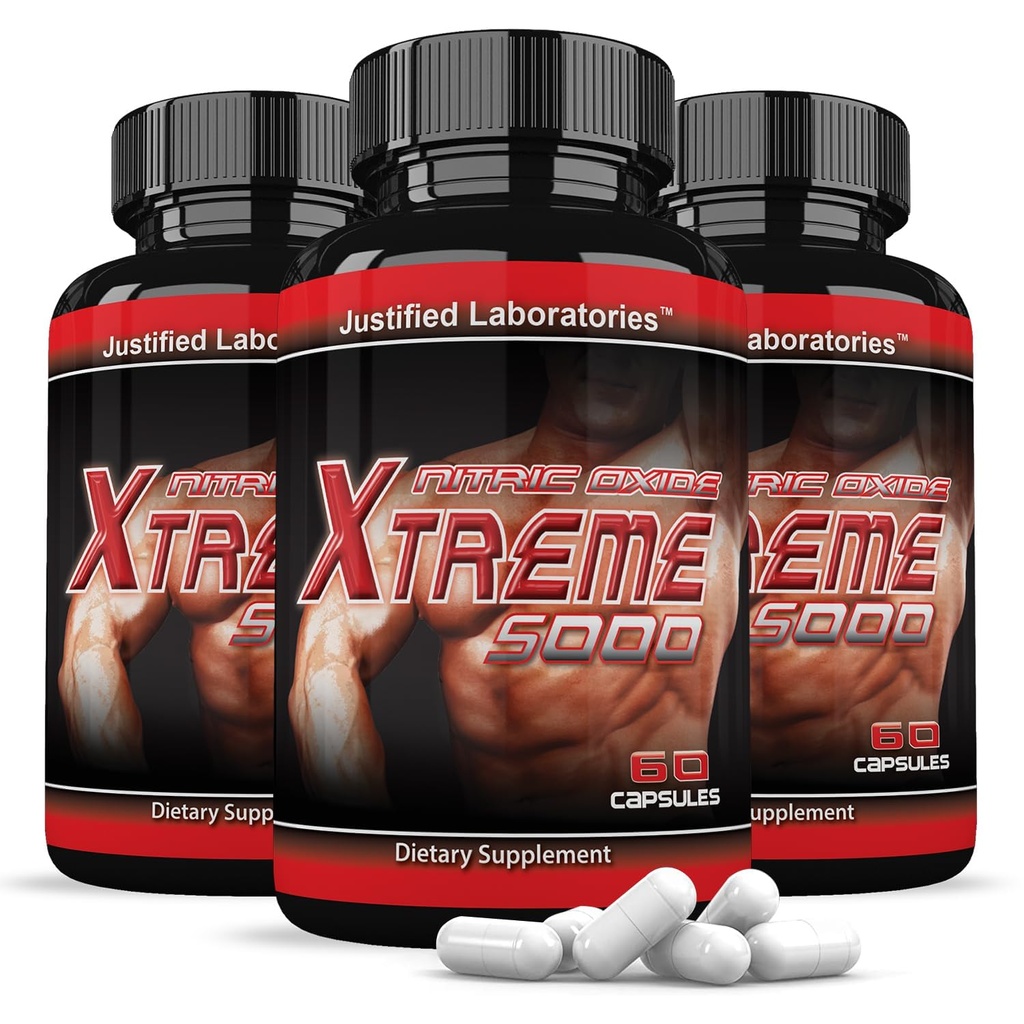 正当化された実験室(3のパックのニトリクシドXtreme 5000の高度の人のヒースの方式60のカプセル