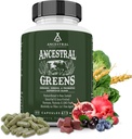 Ancestralは緑の粉のカプセル、Spirulina、Chlorella、草によって供給されるビーフのOrgansおよびGutの健康、非GMO、612mg各、180の計算のためのProbioticsと混合する有機性Superfoodの緑及び赤を補います