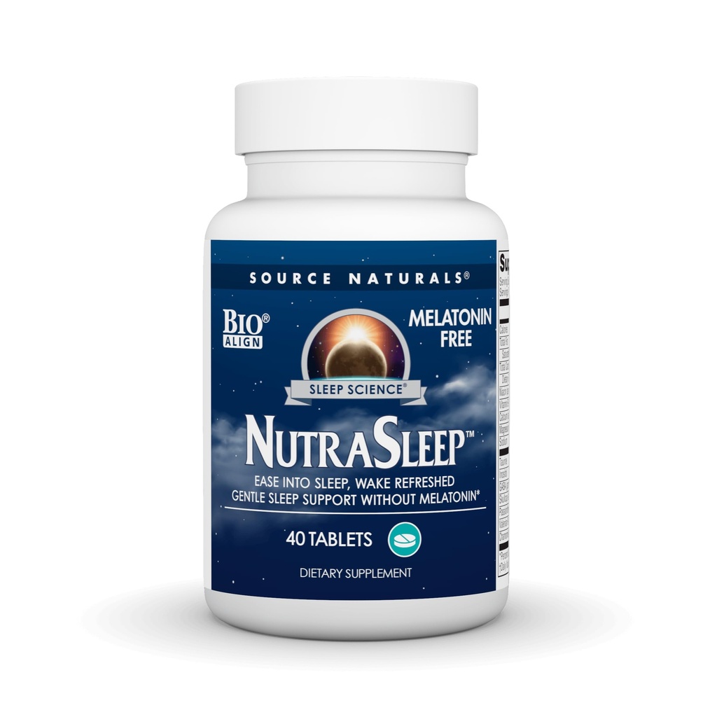 ソースナチュラルNuttraSleep、メラトニンフリーマルチ栄養素&ハーブコンプレックス、リラックスサポートのためのベジタリアンフォーミュラ - 40錠