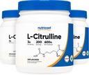 Nutricost純粋なL-Citrulline (基盤)の粉(600グラム) (3本のびん)