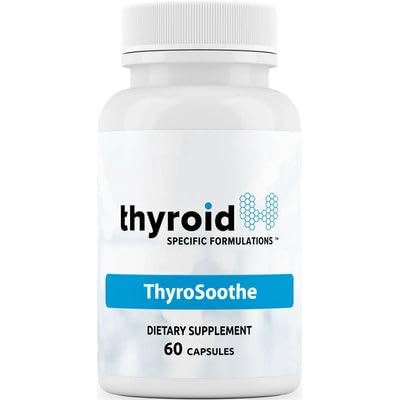 ThyroSoothe - Dr.フォーミュレート甲状腺サポートサプリメント - Hyperthyroidism & Gravesの条件のための自然な式 - Selenium、ビタミンC、全体的な甲状腺の健康のためのレモンバームが含まれています - 30日の供給