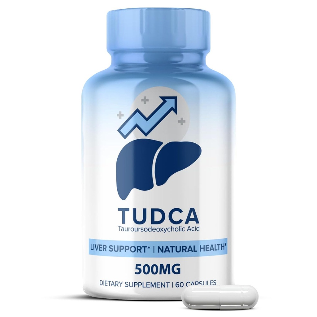 MaxLifeの自然なTUDCAのレバー サポート補足500mg – 60のカプセルのTauroursodeoxycholicの酸、Nerveの細胞機能、肝及びGalbladderサポート、消化バランスの方式のためのベール ソルトの補足