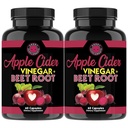 Angry は Apple のサイダーの酢 + ビートの根の粉のカプセル、サービングごとの純粋な ACV のビートルート 1000mg、人および女性 60ct のための Nitric の酸化物ブースター及び消化器の健康、2 のパック(120ct の合計)を補います