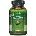Irwin Naturals Biotin-6000は健康な皮、毛及び釘- 60の液体のSoftgels -高い効力6000 mcg、タケ、Avocado、ココナッツ及び多くとの強さ+保護-最高の吸収を支えます