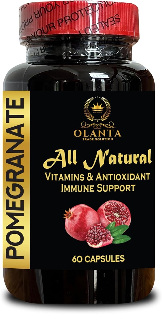 Pomegranateのエキス-抗酸化剤、Superfruitのカプセルのための高頻度ザクロ、高度に集中されたザクロのエキス、サプリメント- 1本のびん60のカプセル