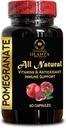 Pomegranateのエキス-抗酸化剤、Superfruitのカプセルのための高頻度ザクロ、高度に集中されたザクロのエキス、サプリメント- 1本のびん60のカプセル