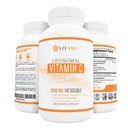 リポソームビタミンC 2000mg | 優れた配送システム | 300カプセル免疫サポート&コラーゲンブースター | 高吸収アスコルビン酸、高用量ビタミンC、ゼロ大豆、100%非GMO