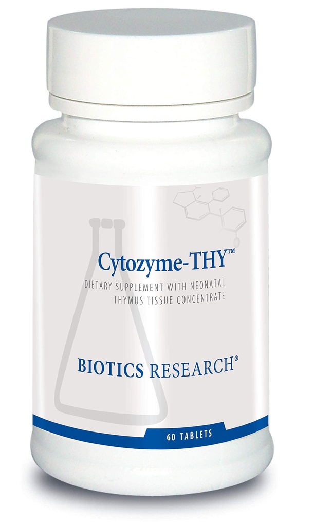 バイオティクス研究 Cytozyme Thy Neonatal Thymus Concentrate, Thymus Glandの健康をサポート, 健康な免疫応答とPathwayプロセス, サポート免疫システム 60 錠