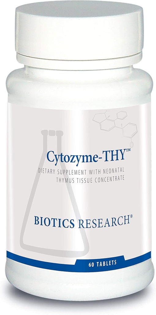 バイオティクス研究 Cytozyme Thy Neonatal Thymus Concentrate, Thymus Glandの健康をサポート, 健康な免疫応答とPathwayプロセス, サポート免疫システム 60 錠