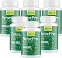 1000のMGの穏やかなDetoxのクレンジング、肝臓、ガット及びコロン、酸化防止及び消化器サポート、ゼオライト、女性及び人のための速い行為の解毒の複合体– 480のカプセル