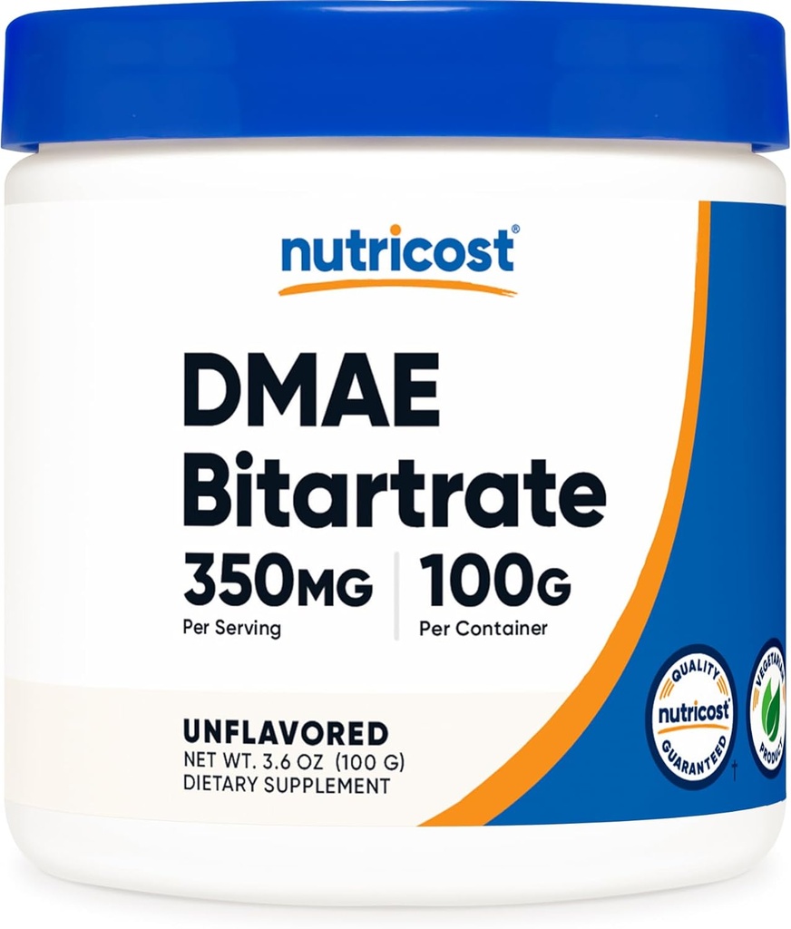 Nutricost Pure DMAE-Bitartrate Powder 100 Grams