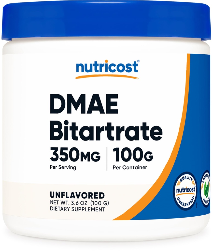 Nutricostの純粋なDMAE-Bitartrateの粉100グラム