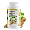 GreeNatr Ginko Biloba&Panax Ginsengサプリメント - 記憶と焦点のための赤いGinseng脳サプリメント - Ginkgo Bilobaは、良好なビジョン、免疫システム、および改善された血流のためのサプリメント - 120錠